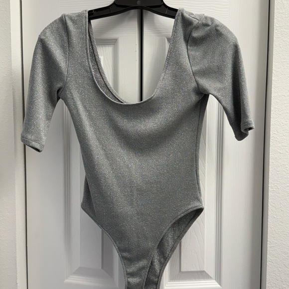 Zara Tops - Zara Metallic Silver Top